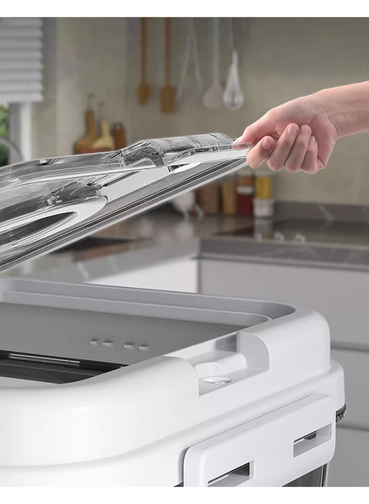 POWER 10L Airtight Rice Storage Container with Lid, Sealed Food Storage Container Set, Reusable, BPA-Free Kitchen Grain Bin for Rice, Flour & Cereal, Moisture-Proof Food Storage Box for Home Pantry - Image 5